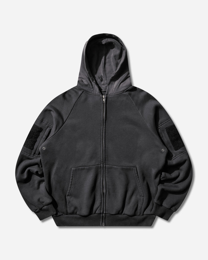 DIARY 1999 Waffle Lined Hoodie Black Sweatshirts Zip-Ups DIARYWAFFHDBLK BLK