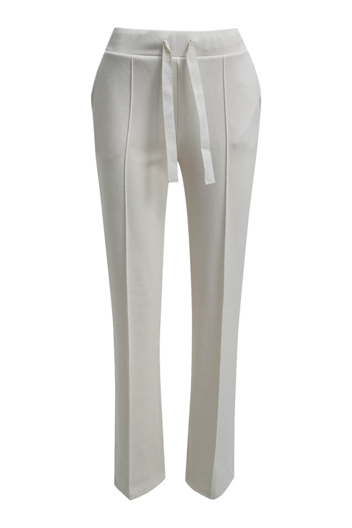 Milano 63-5635-2388 Cream Wide Leg Drawstring Trousers by MILANO. Shop MILANO at Dotique