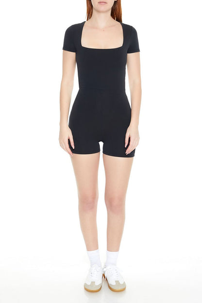 Mineral Wash Cutout Romper