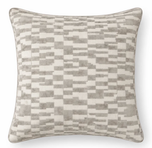 Mod Velvet Pillow Cover in Grey