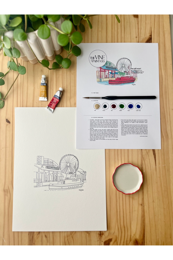 Navy Pier DIY Watercolor Kit