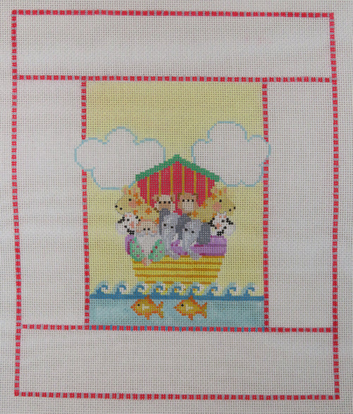 Noah's Ark Birth Sampler