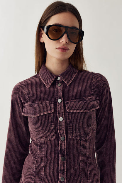 Noella N-Laela Shirt Winter Bloom Wash worn by a model by Noella. Shop Noella at Dotique