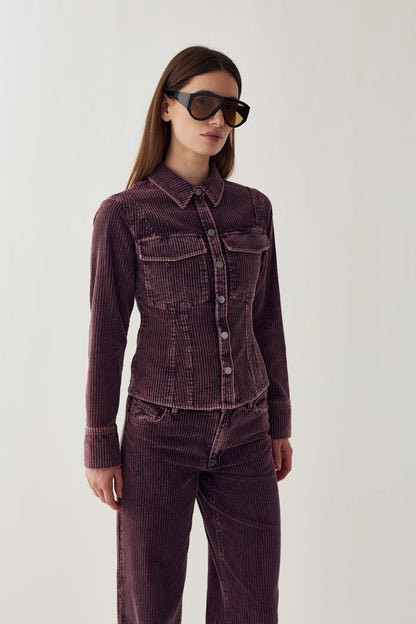 Noella N-Laela Shirt Winter Bloom Wash worn by a model by Noella. Shop Noella at Dotique