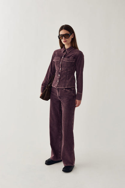 Noella N-Laela Shirt Winter Bloom Wash worn by a model by Noella. Shop Noella at Dotique