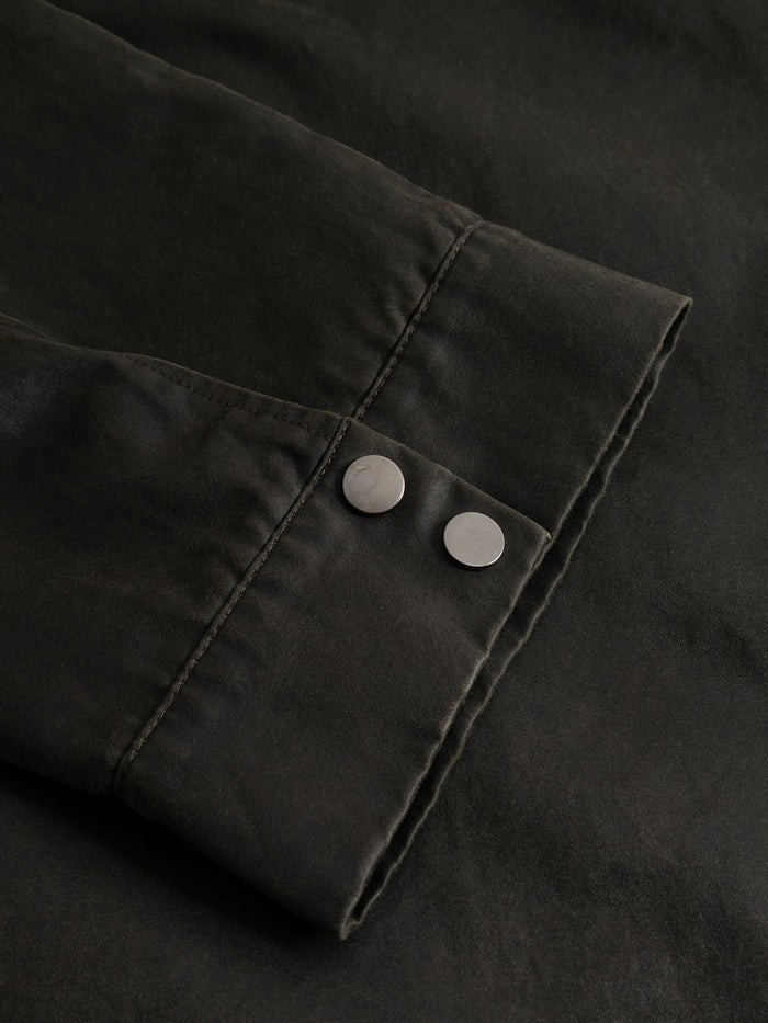 Close-up of Noella N-Mahina Jacket Forest Green cuff by Noella. Shop Noella at Dotique
