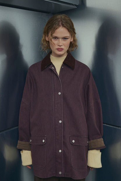 Noella N-Mercer Jacket Winter Bloom Wash worn by a model by Noella. Shop Noella at Dotique