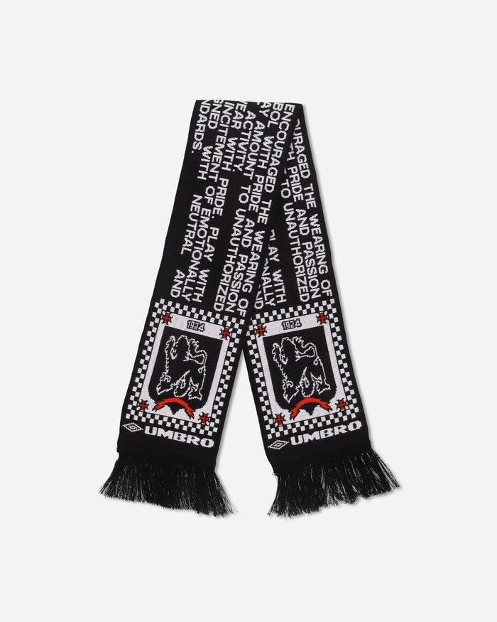 Umbro Notice Scarf Black White Gloves and Scarves Scarves and Warmneck UBMW271YA22 BLK0012