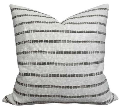 Oak Creek Stripe Pillow Cover in Brown, Thibaut Pillows