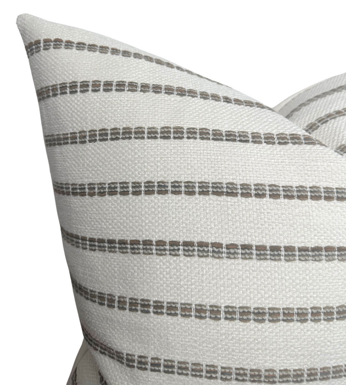 Oak Creek Stripe Pillow Cover in Brown, Thibaut Pillows