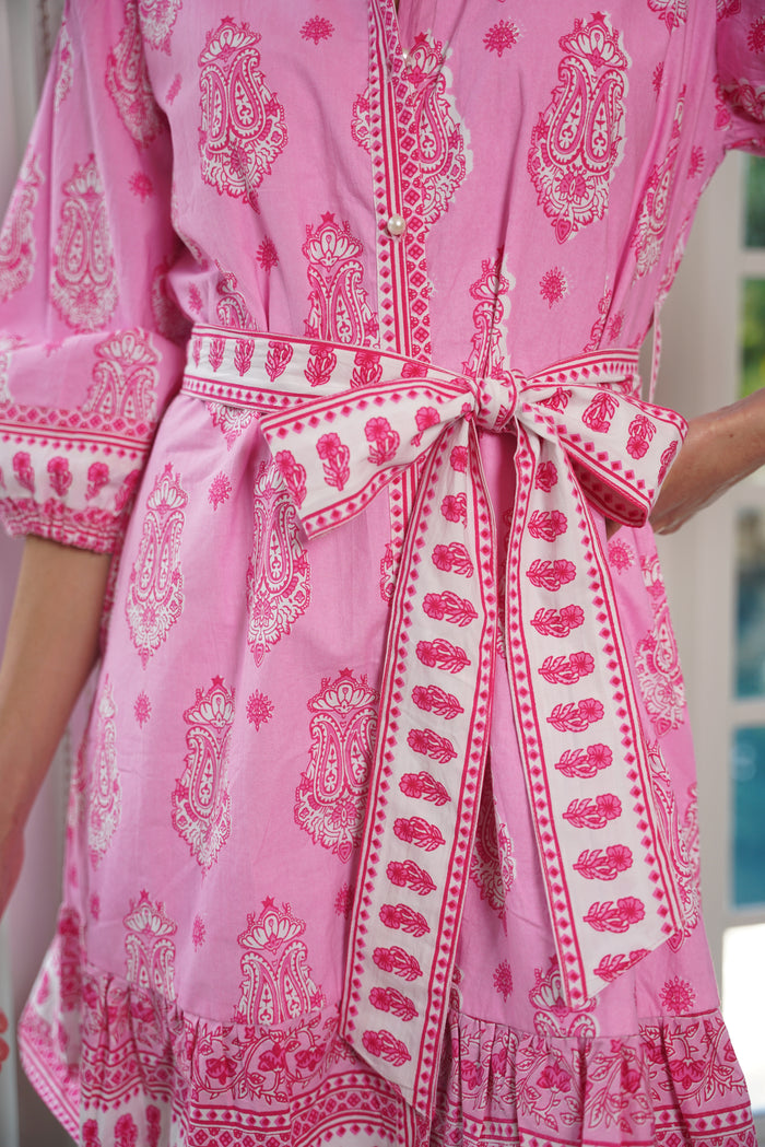 Oberoi Dress Bubble Yum Pink