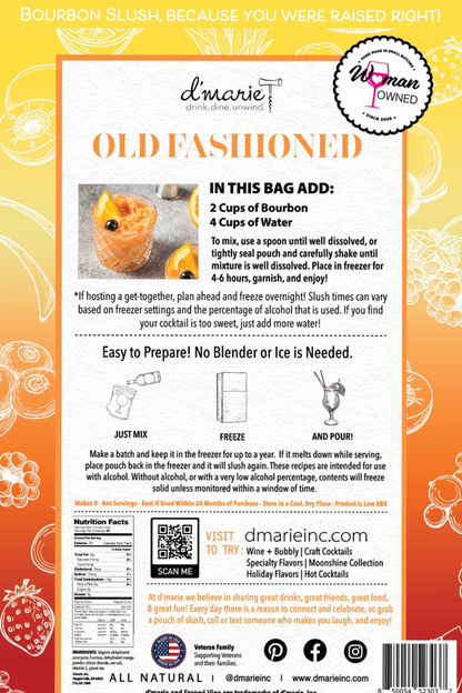 Old Fashioned Craft Cocktail Slush Mix