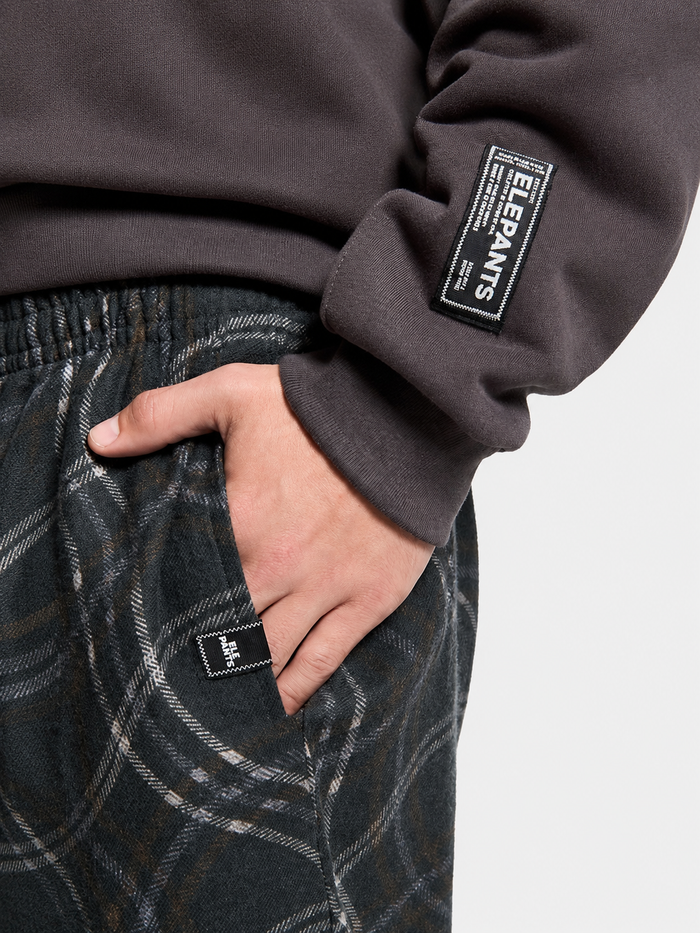 Pantalon Elepants Estampado Viyela Wavy Negro