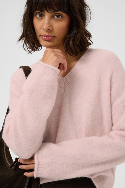 Part Two ChanillaPW Jumper Light Pink Melange 30310842 on model Shop Part Two at Dotique