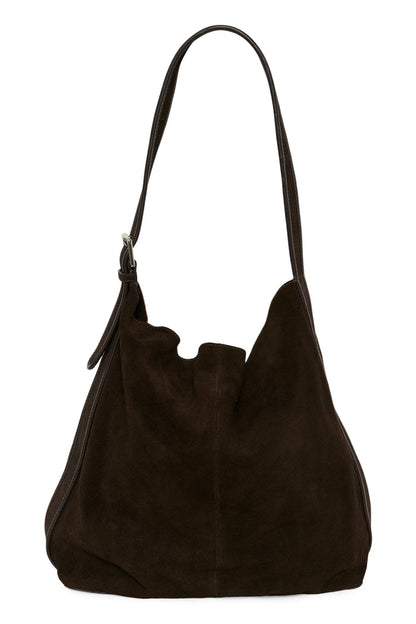 Part Two CorylaPW Brown Mole Suede Shoulder Bag 30310904 191106 front view Shop Part Two at Dotique