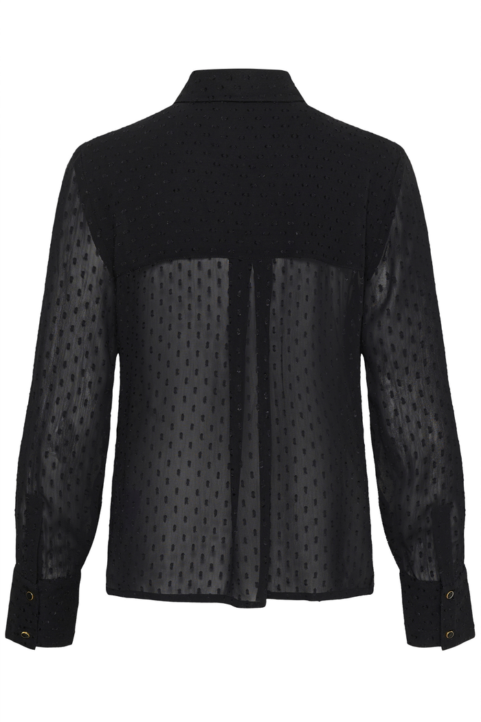 Part Two VanoraPW Shirt Black 30311169 black long sleeve shirt back view Shop Part Two at Dotique