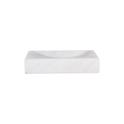 Using pleasant forms and softly rounded edges, the Pearl Marble Soap Dish features a luxurious honed marble that can elevate your kitchen or bathroom countertop collection.