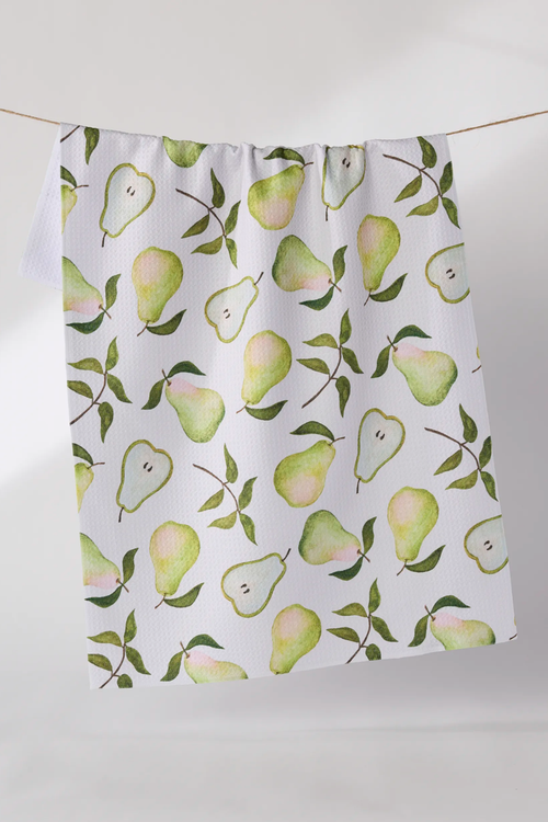 Pearwood White Tea Towel