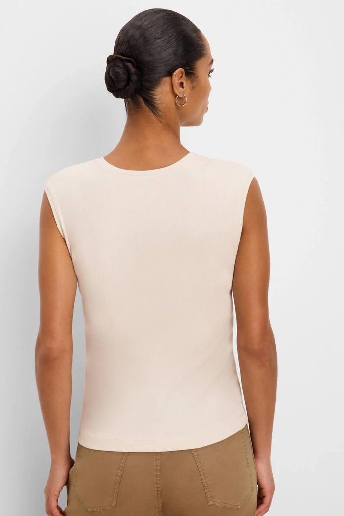 Perfect Knit Rib Growover Tank, Coconut
