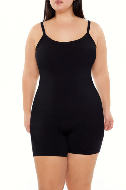 Plus Size Active Seamless Romper