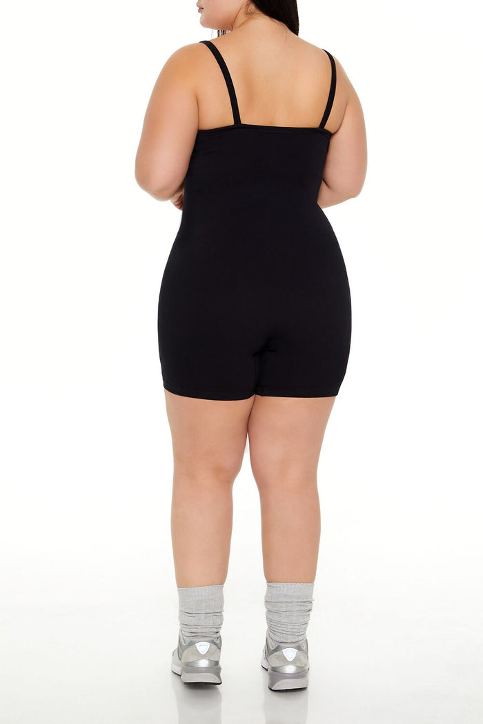 Plus Size Active Seamless Romper