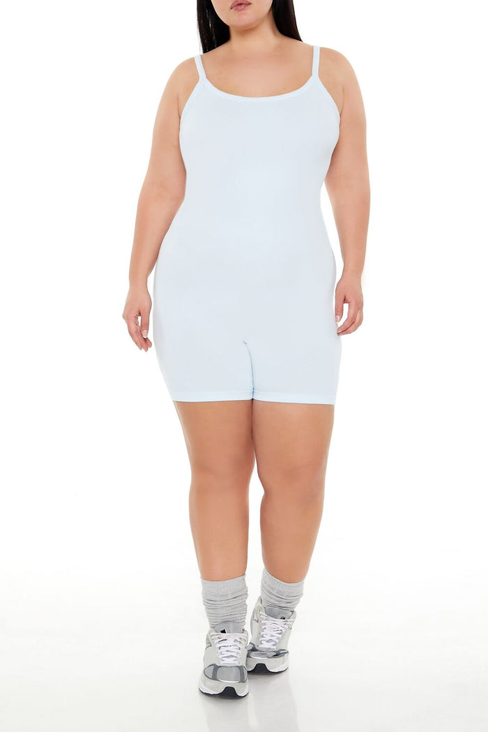 Plus Size Active Seamless Romper