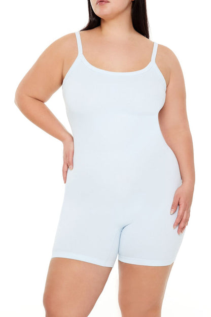 Plus Size Active Seamless Romper