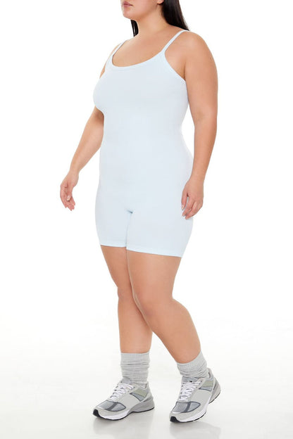 Plus Size Active Seamless Romper