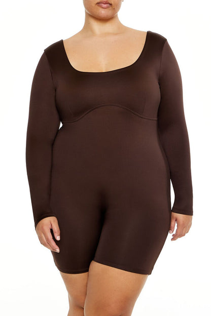Plus Size Contour Sculpt Romper