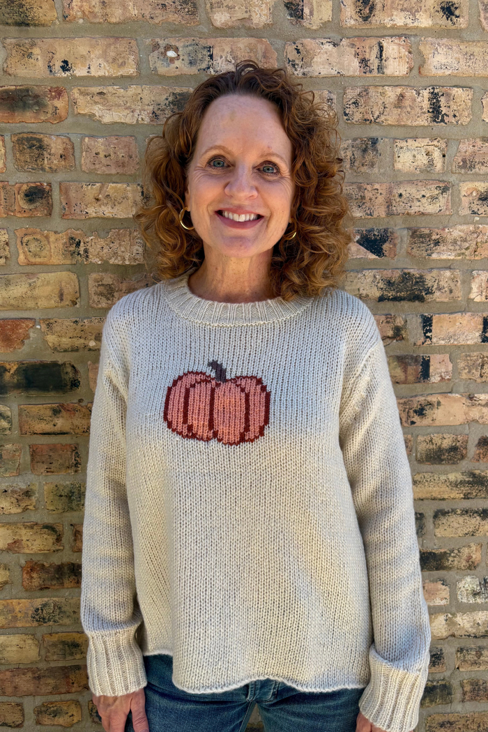 Pumpkin Crew Chunky Sweater