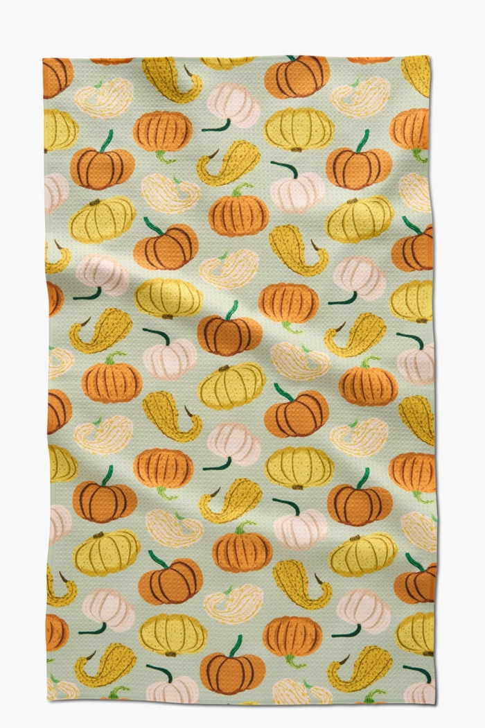 Pumpkins and Gourds Tea Towel