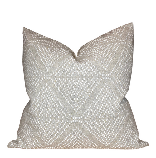 Pyramids Woven Pillow Cover in Khaki