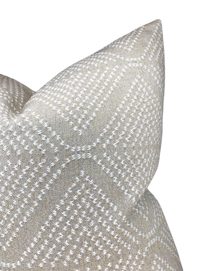 Pyramids Woven Pillow Cover in Khaki