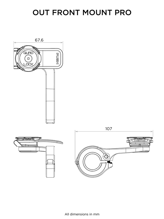 QUAD LOCK Out Front Mount PRO