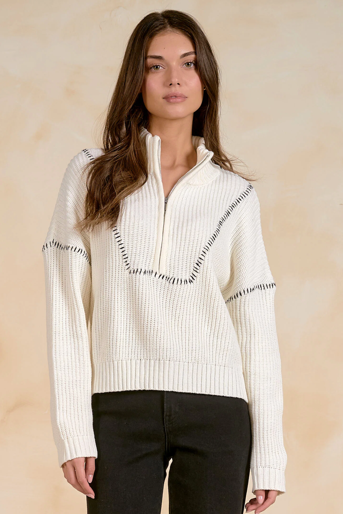 Quarter Zip Sweater