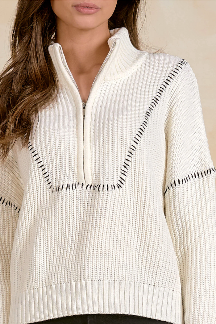 Quarter Zip Sweater