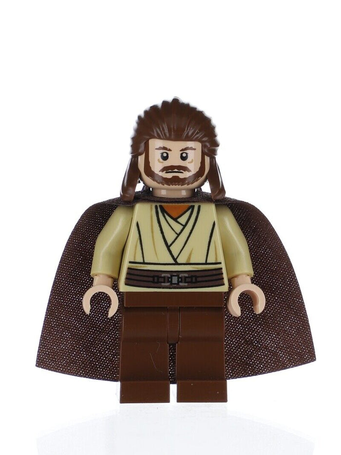 Qui-Gon Jinn - Light Nougat Head, Reddish Brown Legs and Cape