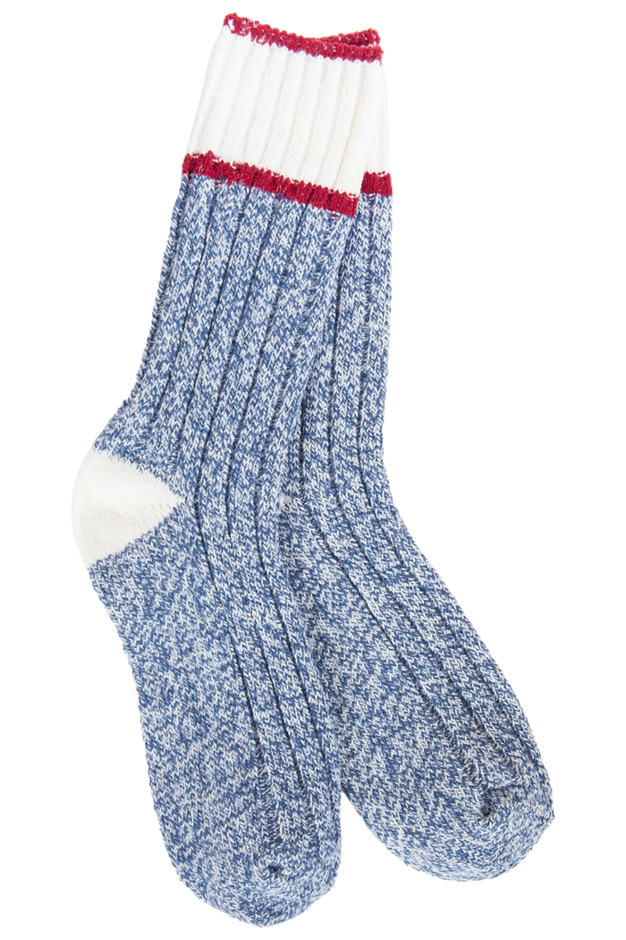 Ragg Crew Blue/White/Red World’s Softest Socks