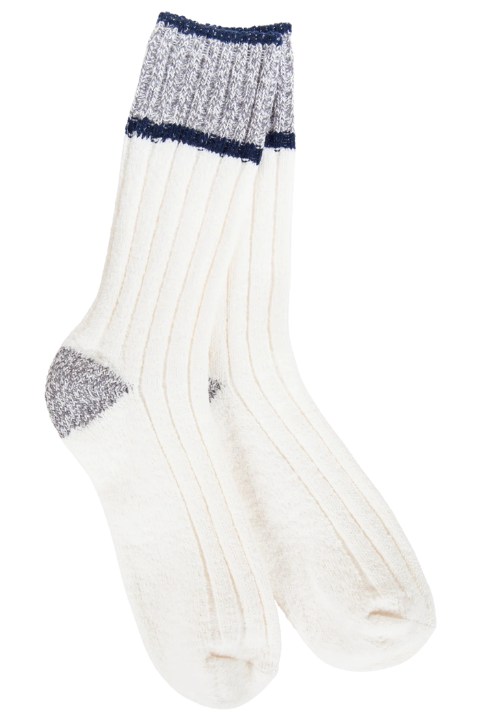 Ragg Crew Ivory/Grey/Navy World’s Softest Socks