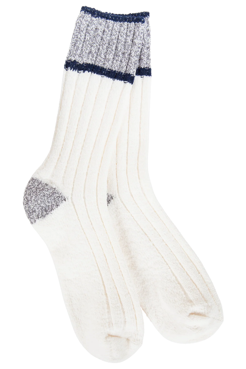 Ragg Crew Ivory/Grey/Navy World’s Softest Socks