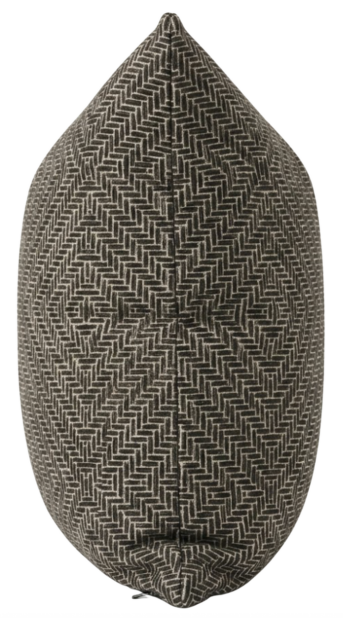 Rattan Pillow Cover in Jet, McLaurin + Piercy Textiles