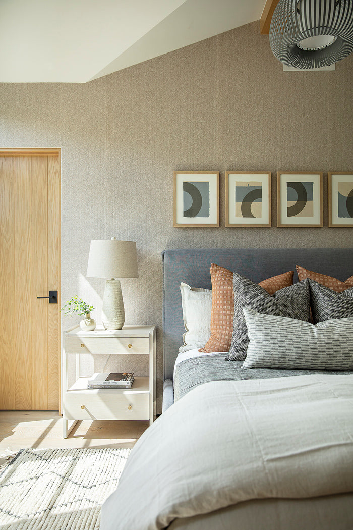 Rattan Pillow Cover in Jet, McLaurin + Piercy Textiles