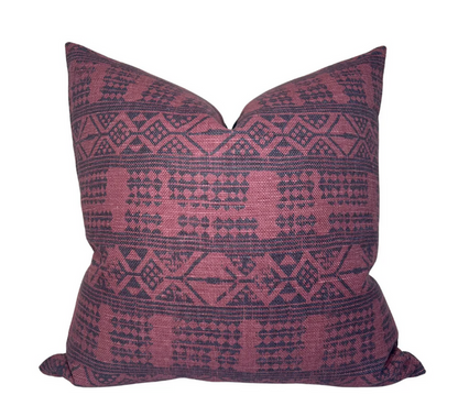 Ready to Ship, 16x16, Addis Pillow Cover in Pasha Midnight