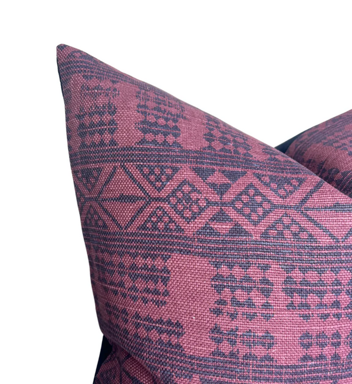 Ready to Ship, 16x16, Addis Pillow Cover in Pasha Midnight