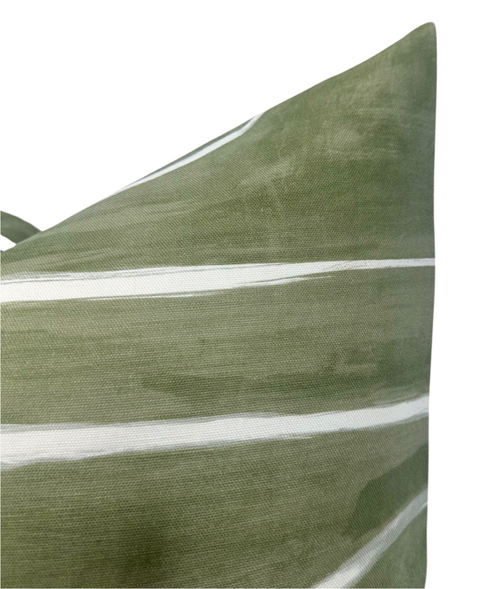 Ready to Ship, 20x20, Graffito Pillow Cover in Fern Green