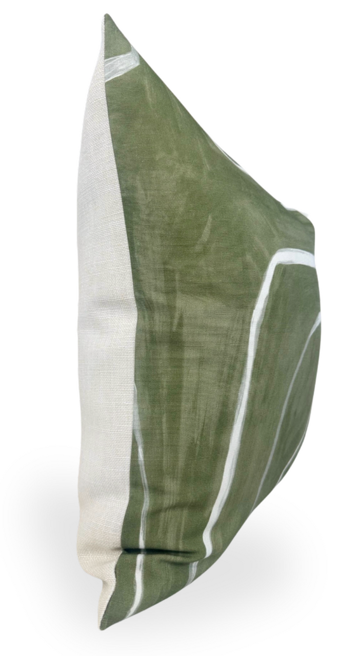 Ready to Ship, 20x20, Graffito Pillow Cover in Fern Green