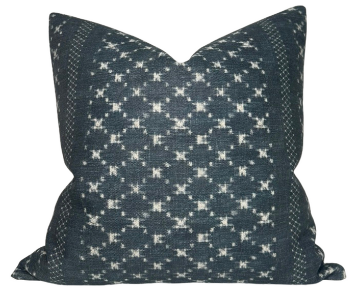 Ready to Ship, 20x20, Nagoya Pillow Cover in Indigo