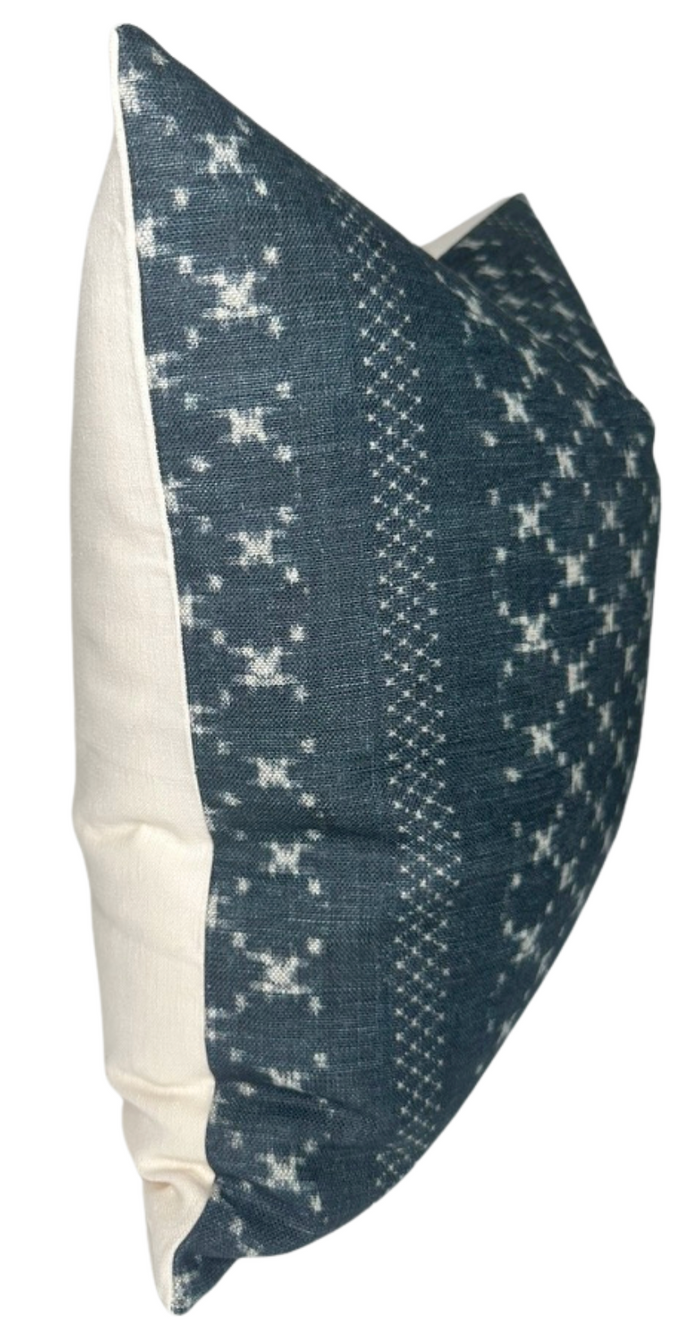 Ready to Ship, 20x20, Nagoya Pillow Cover in Indigo
