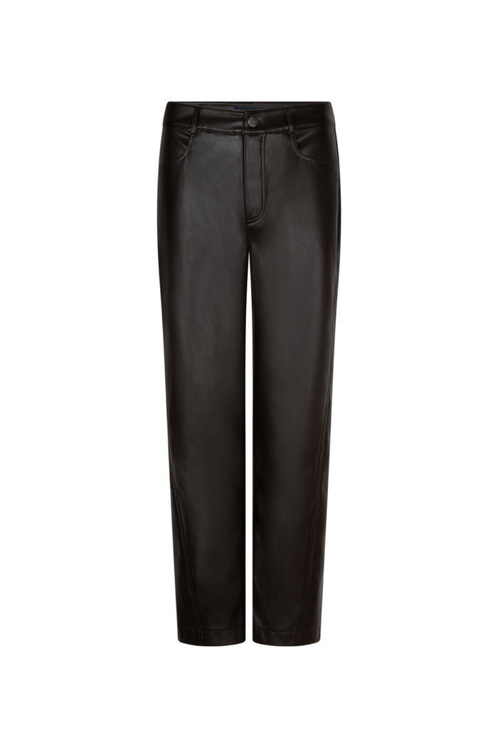Red Button SRB5079 Caitlina Faux Leather Trousers Espresso L28 Shop Red Button at Dotique