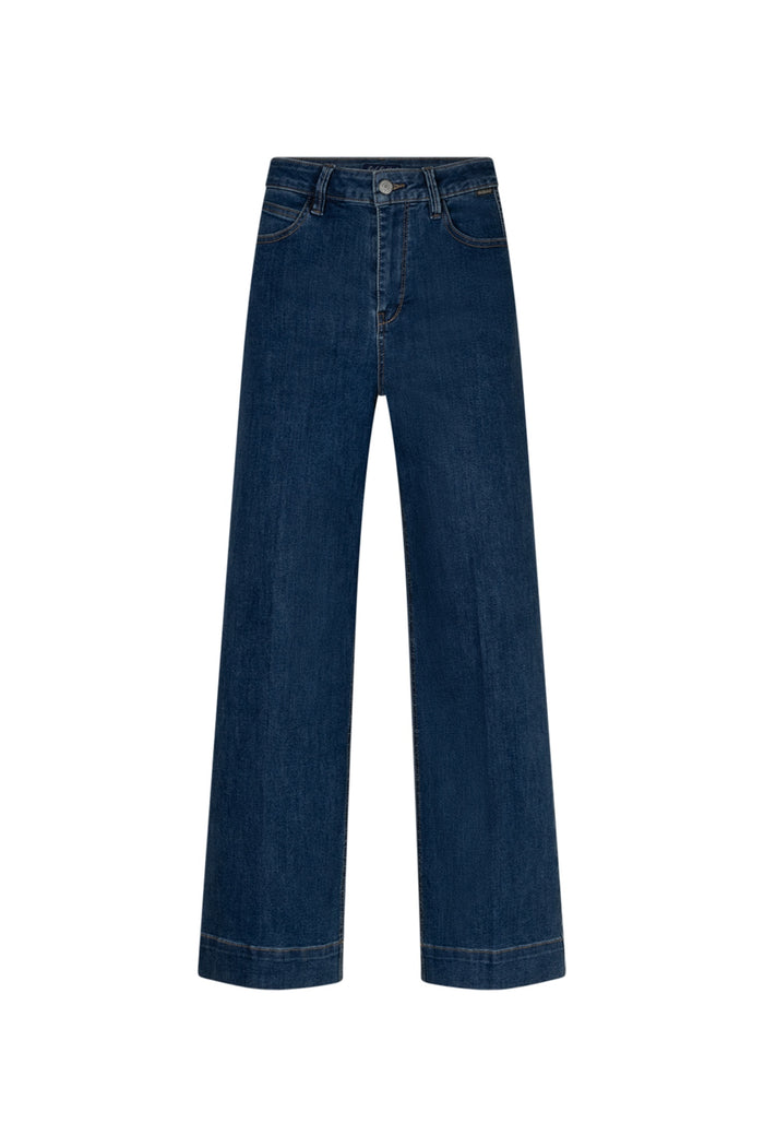 Red Button SRB5094 Conny Dark Blue Used Jeans L28 front view Shop Red Button at Dotique